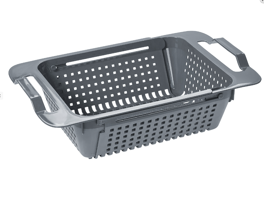 Мойка-сушка раздвижная 375*170*85мм серый (20) М8409 Альтернатива