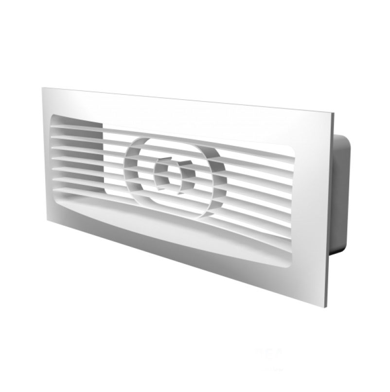 Решетка вентиляционная приточно-вытяжная АБС 140х85 с фланцем 110х55 (24)