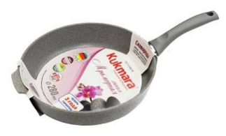 Сковорода 280/65мм Мраморная а/п светлый мрамор (4) смс281а