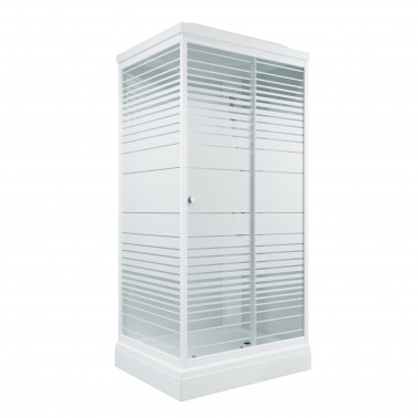 Душевая кабина "Квадро 120*80 А" Полосы низ. поддон ДН4 (7 мест)