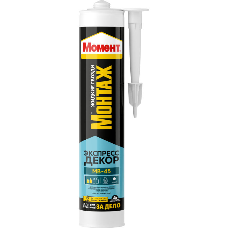 Клей "Момент Монтаж Экспресс Декор" 400 г (12)