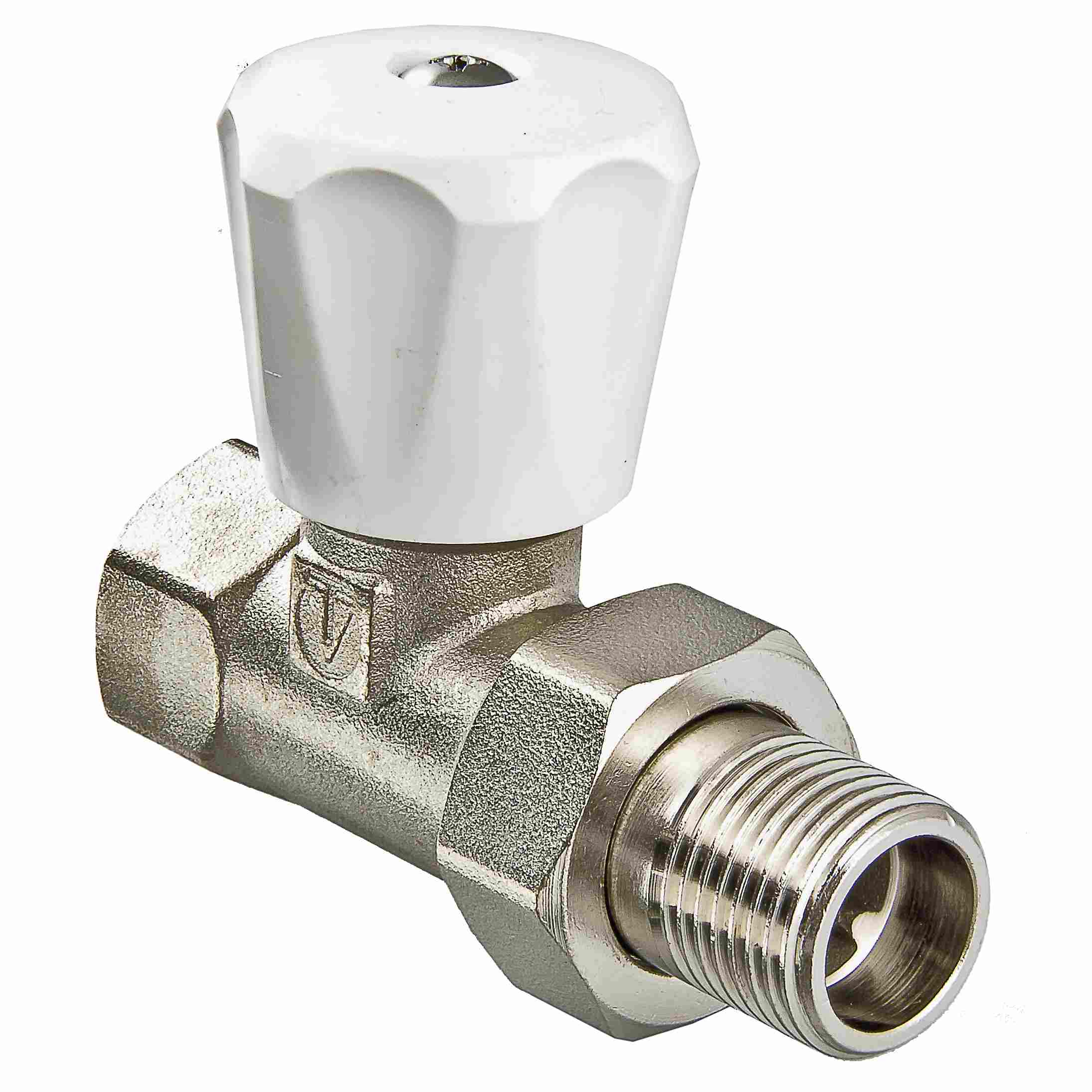 Клапан Valtec ручной для радиатора прямой. 3/4" (6/48)(_6/48_)