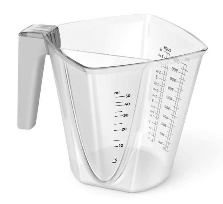 Кружка мерная 1,0л Omni Светло-серый (12)