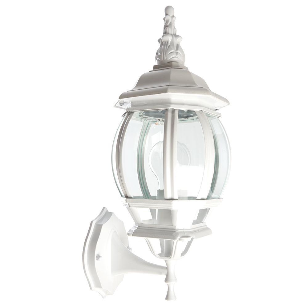 Светильник садово-парковый, 100W 230V E27 белый, 8101/PL8101 (на стену вверх) (6)