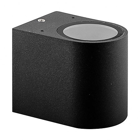 Светильник садово-парковый, 230V GU10, DH014, черный (на стену)(_40_)