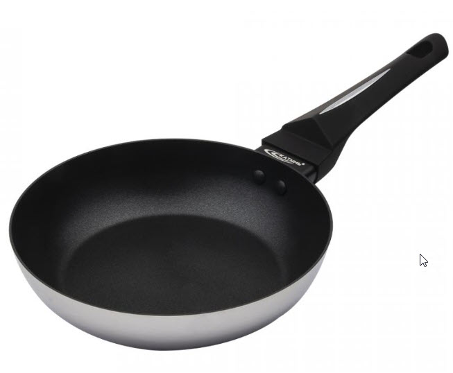 Сковорода 24см б/кр а/п СТАЙЛ корпус 1,8мм индукц.дно ТРС 3,6мм, покрытие Xylan
