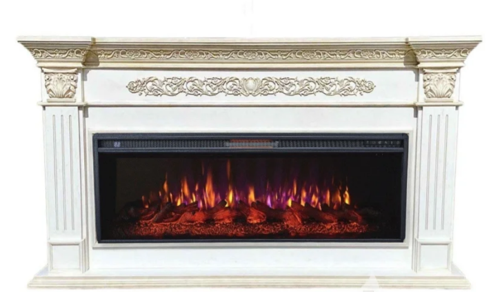 Портал Елизавета ЕС беж с золотой патиной под эл. вставку (Freespace 50)