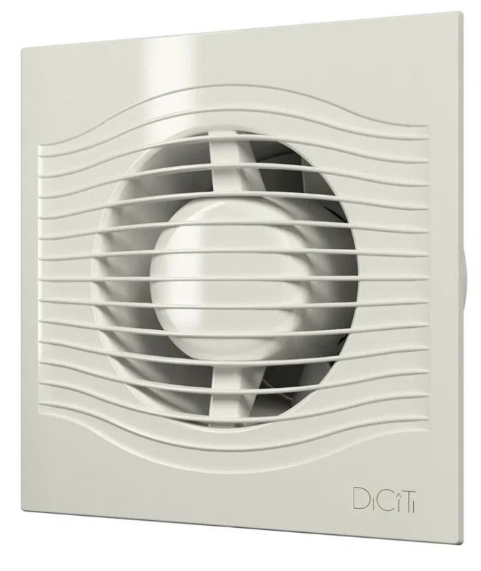 Вентилятор осевой вытяжной с обратным клапаном D 100 SLIM 4C Ivory (24)