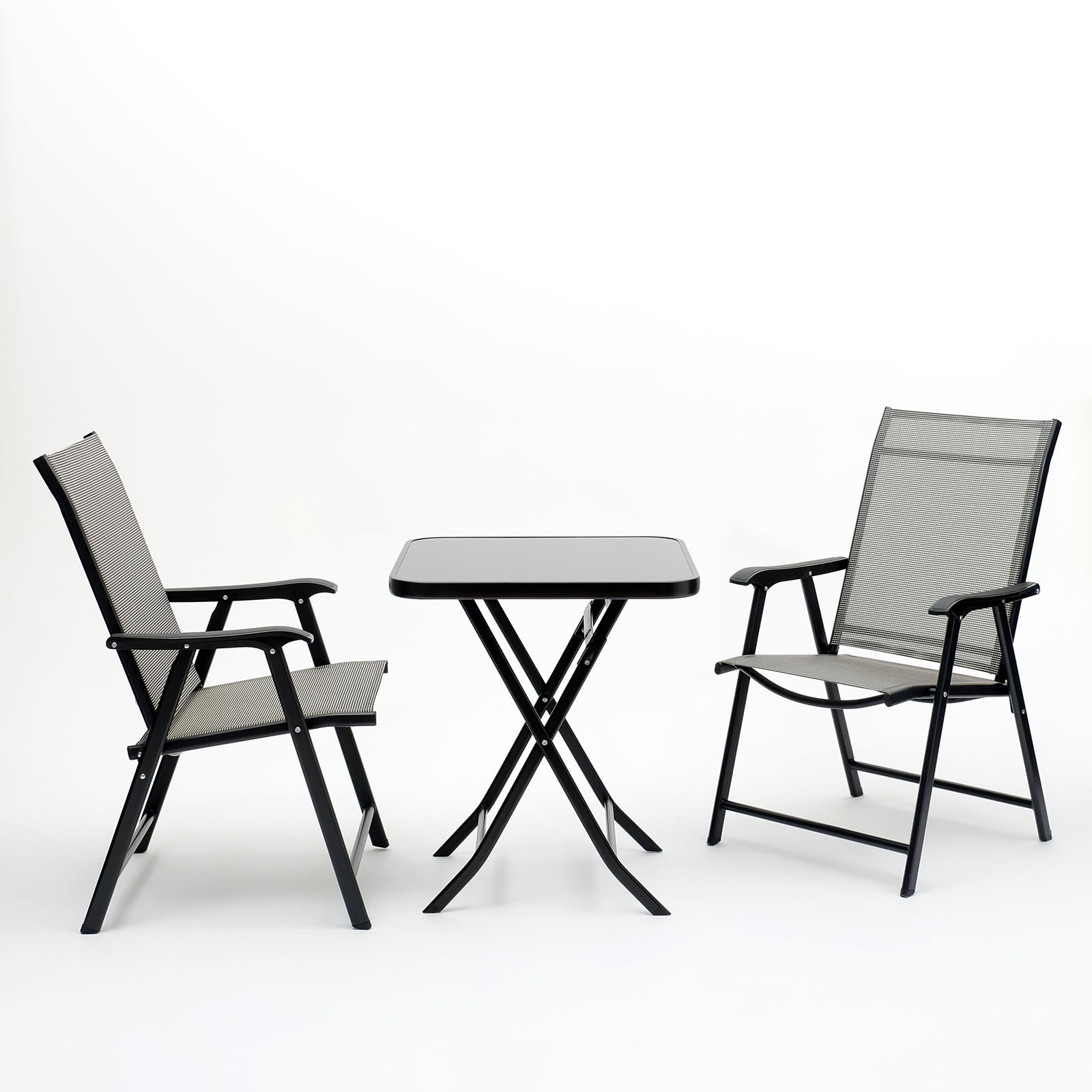 Набор мебели садовой, складной, 1 стол квадратный, 2 стула   5539822