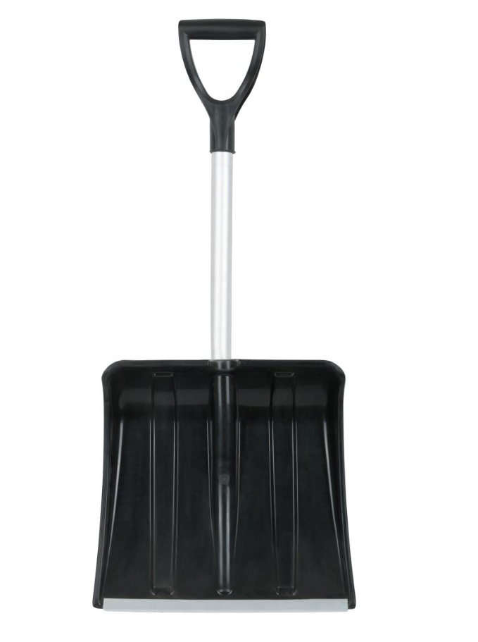 Лопата АВТО-СНЕЖИНКА 365x380x850мм не разборная алюминиевый черенок (5) (У)