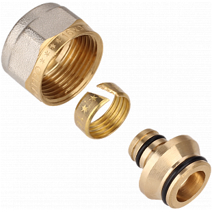 Соединитель евроконус для полиэтиленовых труб Gappo 16 (2,2) мм х 3/4" (10)