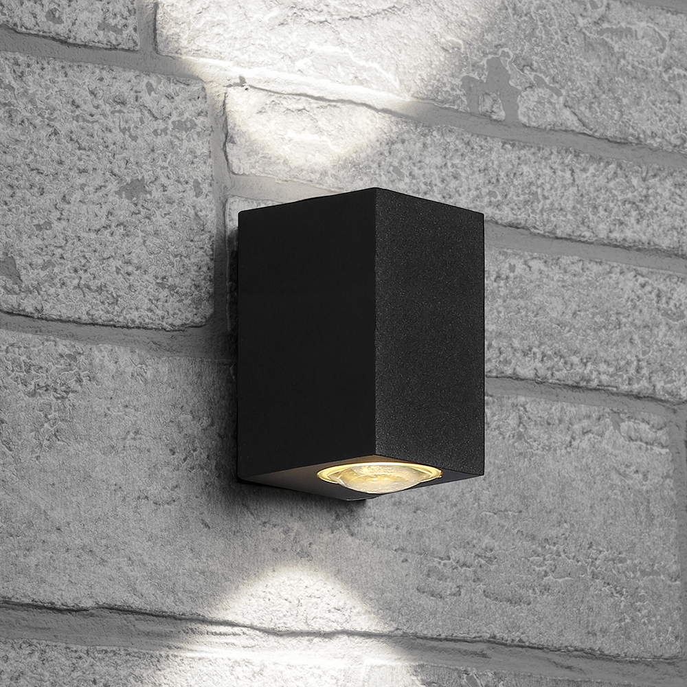 Светильник уличный светодиодный, 2*5W, 800Lm, 4000K, черный DH055(_40_)