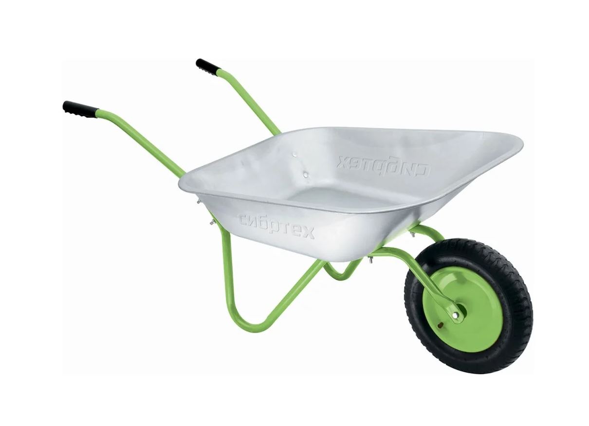 Тачка садовая одноколесная облегченная, объем 65 л// Сибртех (1)