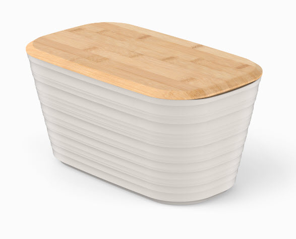 Хлебница Prime 395*225*205мм бамб/кр Теплый бежевый (6)
