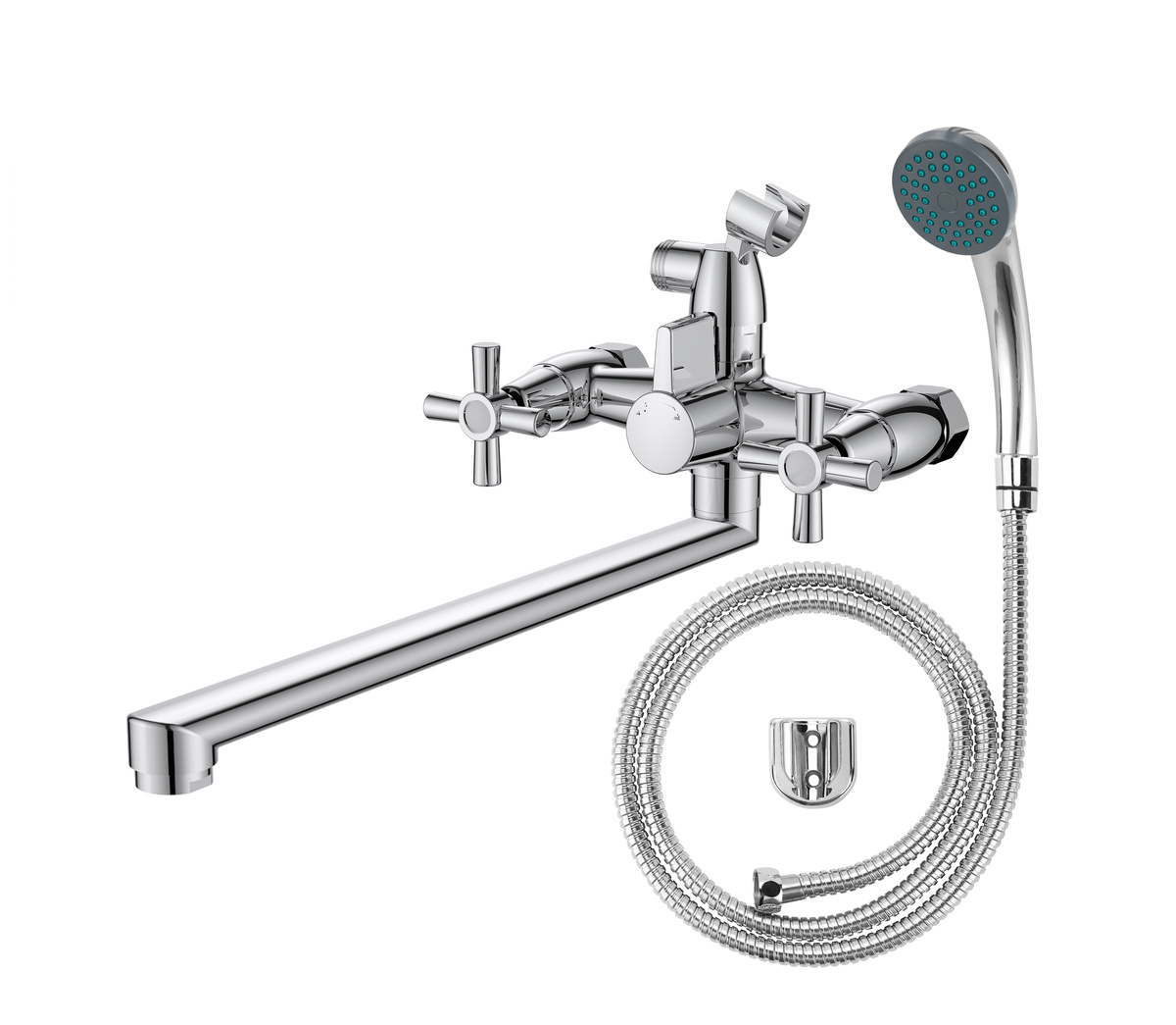 Смеситель для ванн Deep, длинный излив, с аксессуарами DEEP31(_16_)