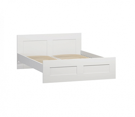 Кровать двойная СИРИУС 160х200 белая RU