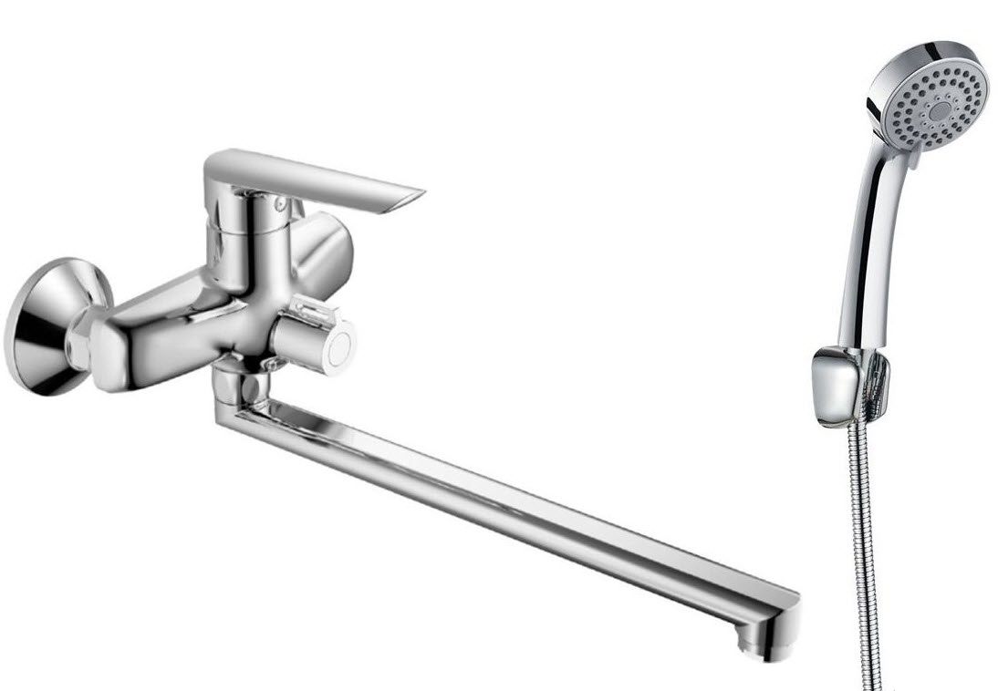 Смеситель для ванн Lagos, излив 300мм, с аксессуарами, арт. LG 31(__)