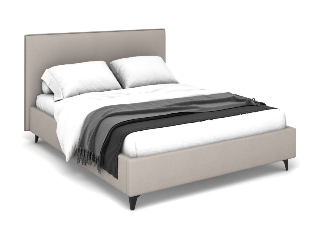 Кровать Ингрид (24) (с.м.140*200) (ТКФ), ЦП 250 Tutor latte, ВариантКроя1