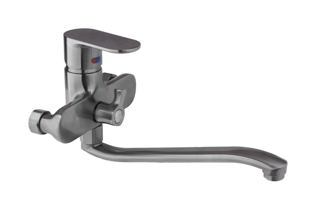 Смеситель CALORIE Люкс 2533 В45B (мат. хром) для ванны (S- гусак 30см) (9 шт/кор)