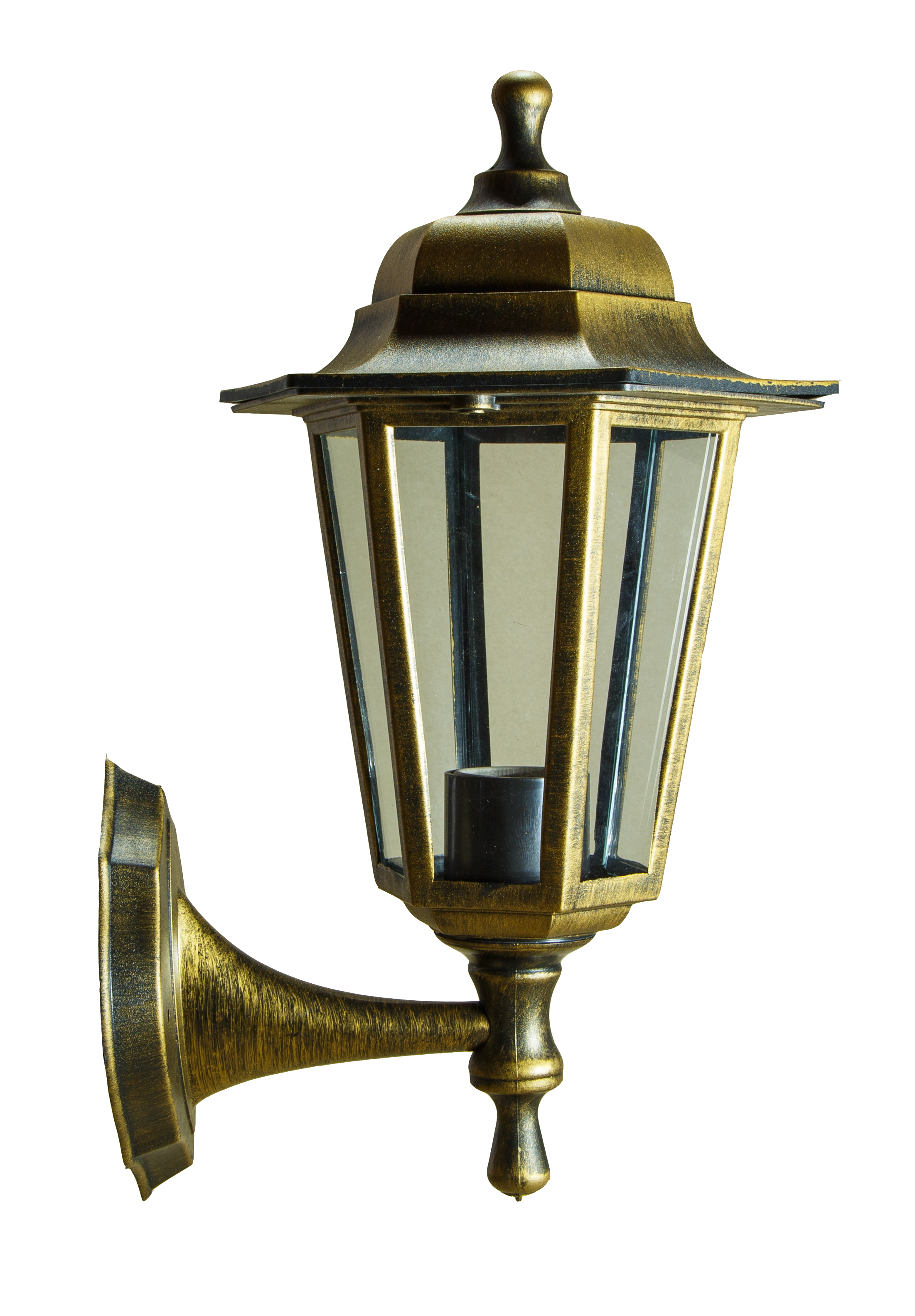 Светильник садово-парковый шестигранный настенный 60вт, Е27, бронза, IP44 (4)