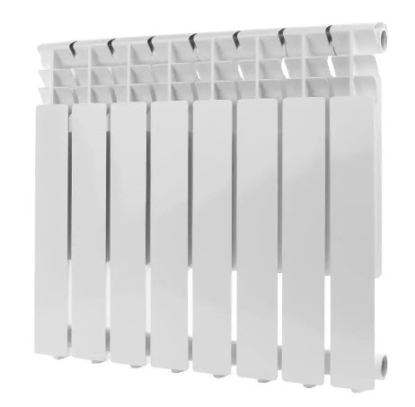 Радиатор алюминиевый Rommer Optima 500 8секц. (гл 80мм) (Вт 133)(_1_)