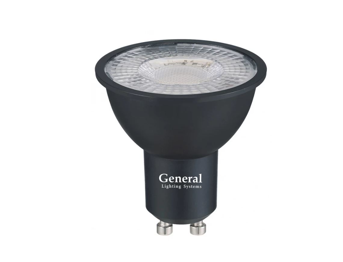 Лампа GLDEN-MR16-DIF-10-230-GU10-4500 Черная Dif 60