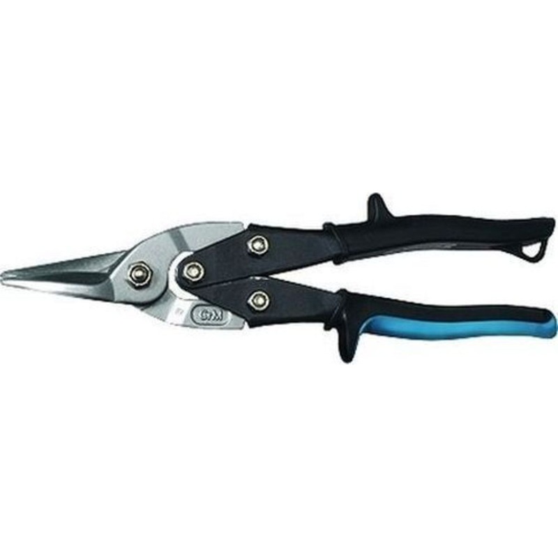 Ножницы GROSS по мет 250мм прямой рез., двухкомп. рукоятки "PIRANHA" (6)