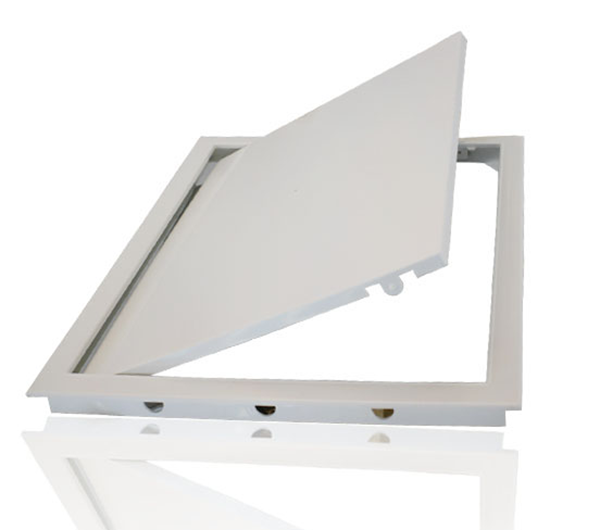 Люк-дверца ревизионный, нажимной 168х168 с фланцем 146х146 (32)