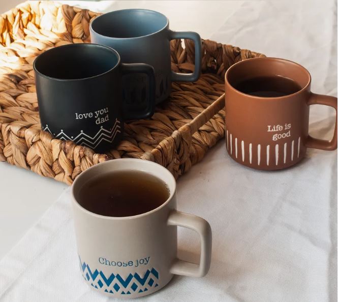 Набор кружек JEWEL Этюд 350 мл 4 предмета (new bone)																			