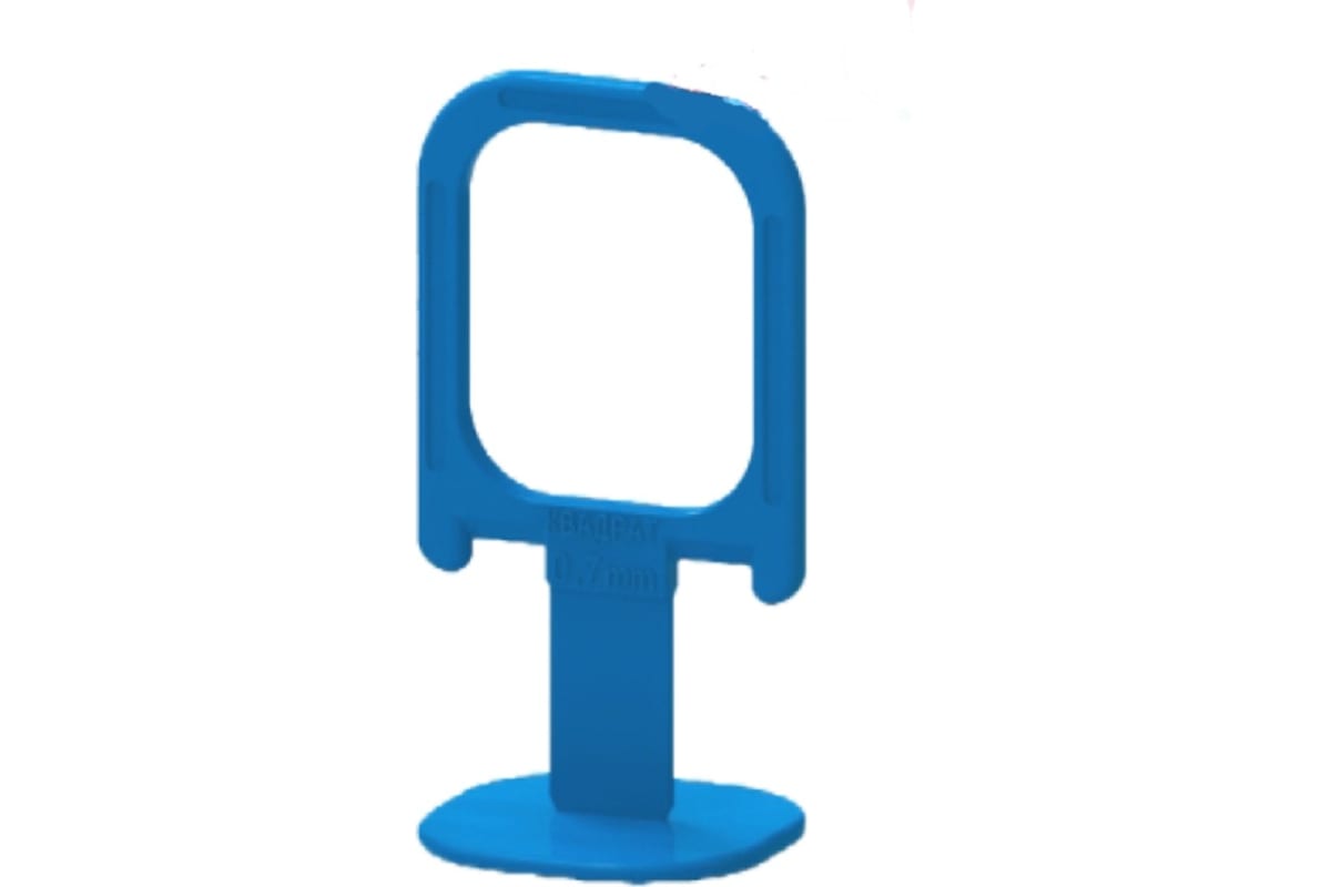 Зажим "Квадрат" 0,7 мм 300шт, пакет (8пак/короб)