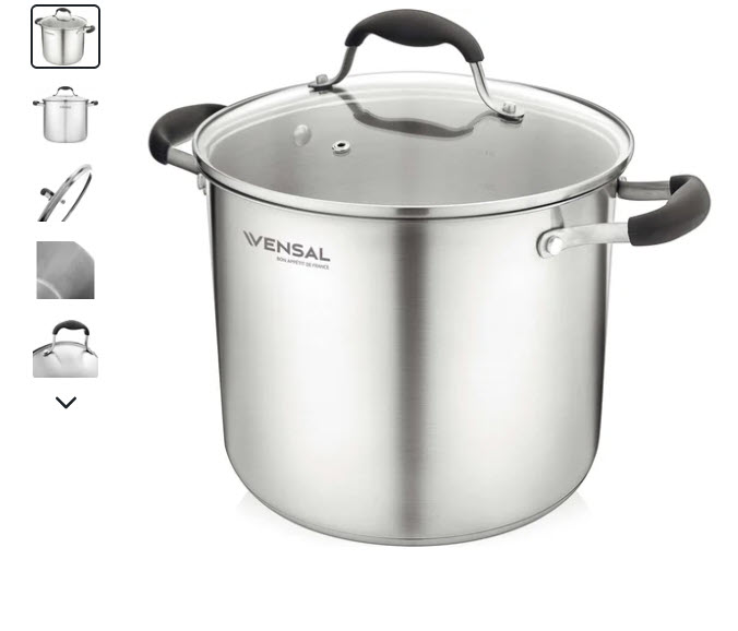 Кастрюля Vensal, 1529VS Belle  из нерж. стали 9л (24см) с крышкой
