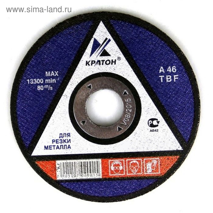 Круг отрез по мет. Кратон A46TBF О230х22,2х1,8мм (10/150)