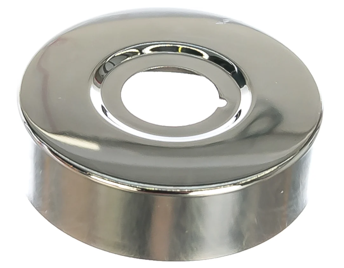 Чашка декоративная (отражатель) 1/2" цилиндр средний (нержавеющая сталь, хром), MP-У