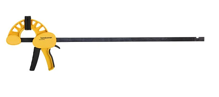 Струбцина  быстроз., 600мм, резиновые накладки, 180-200кгс,сжим-разжим, hanskonner