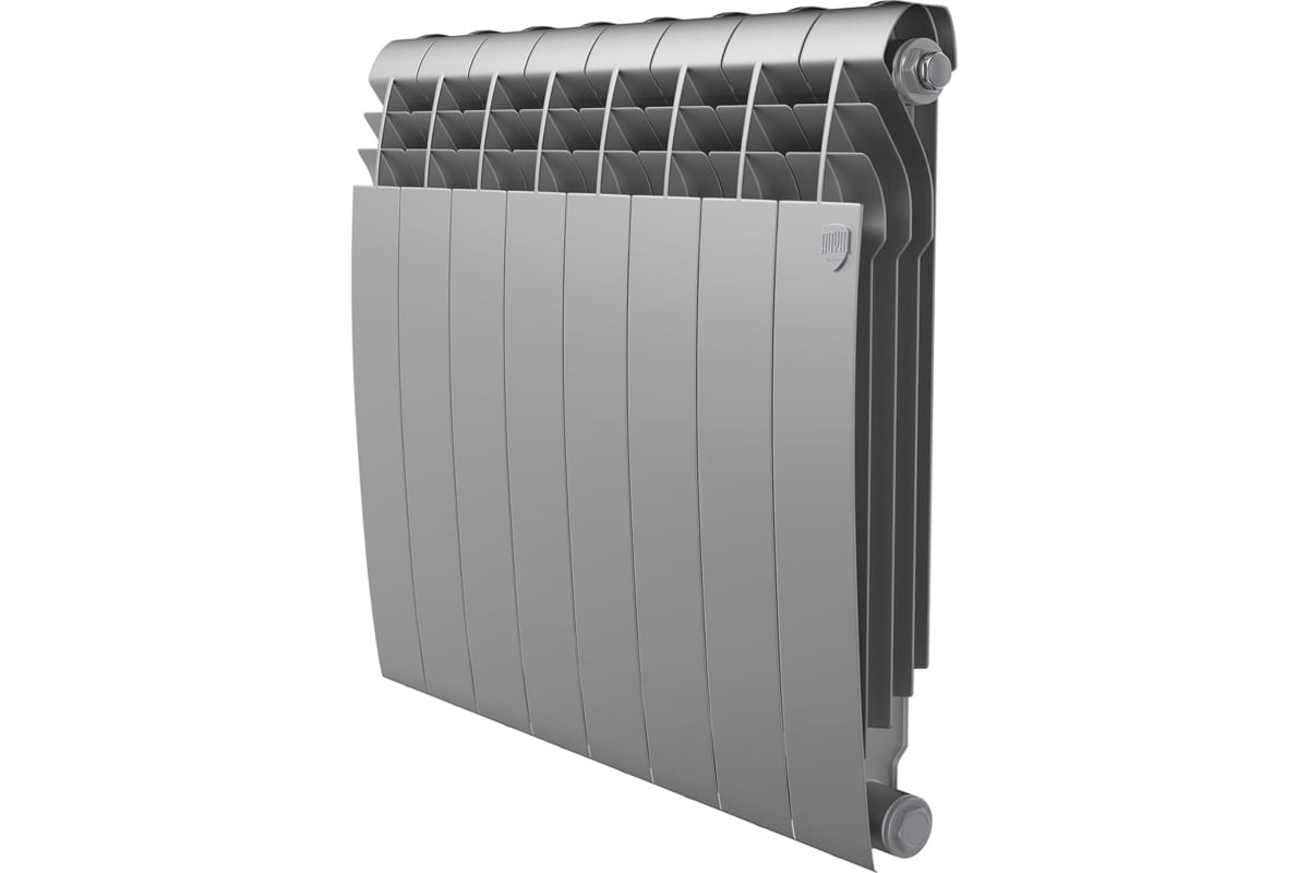 Радиатор биметаллический  Royal Thermo Biliner 500 /Silver Satin/8 секц. (Вт 170)(_1_)