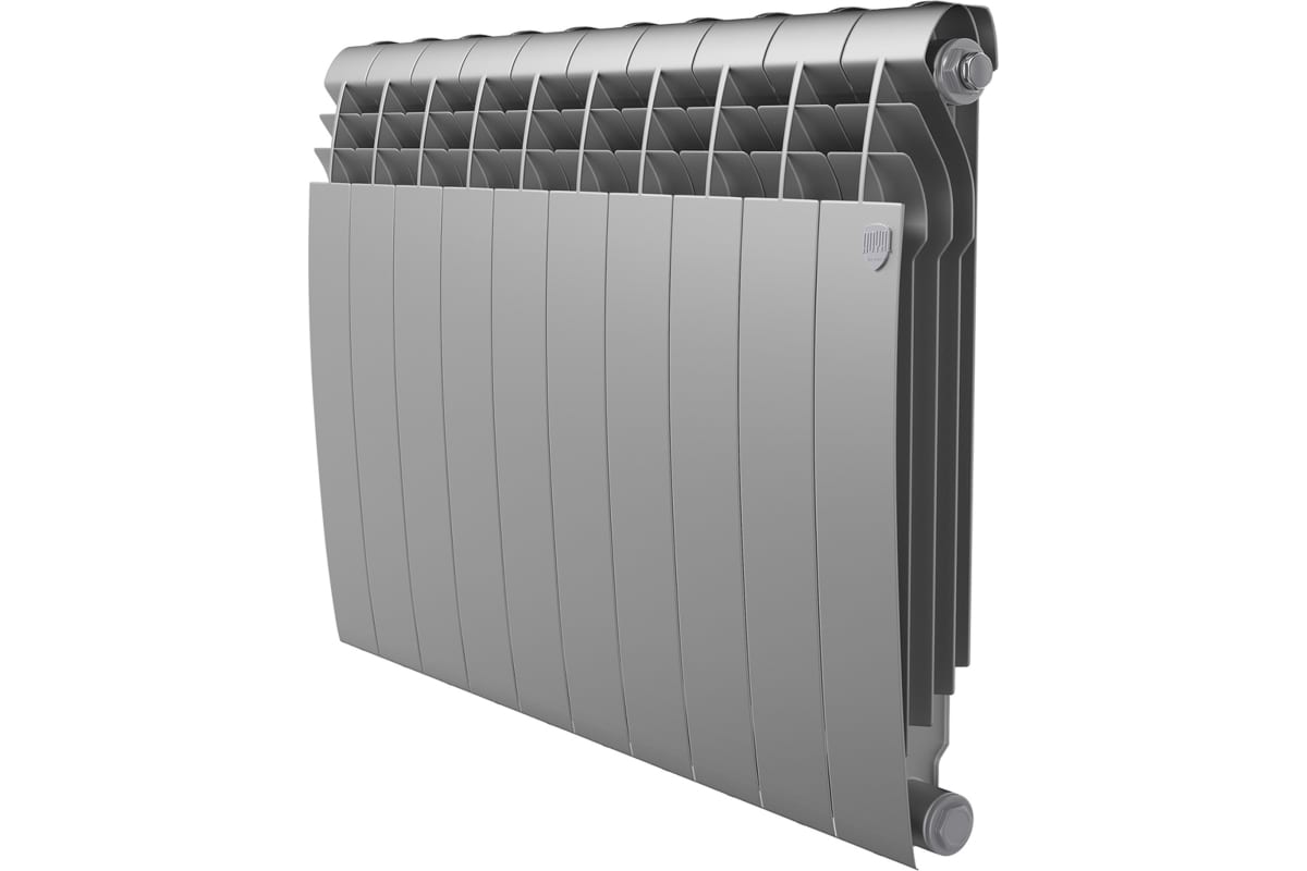 Радиатор биметаллический  Royal Thermo Biliner 500 /Silver Satin/10 секц. (Вт 170)(_1_)