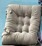 Галета - сидушка "Райское место" 40*40 см серая