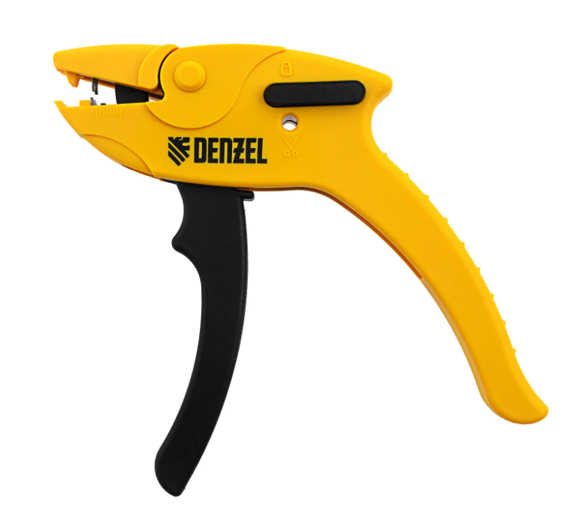 Щипцы для зачистки электропроводов, сечением 0,2-6 мм2, функция обрезания проводов// Denzel