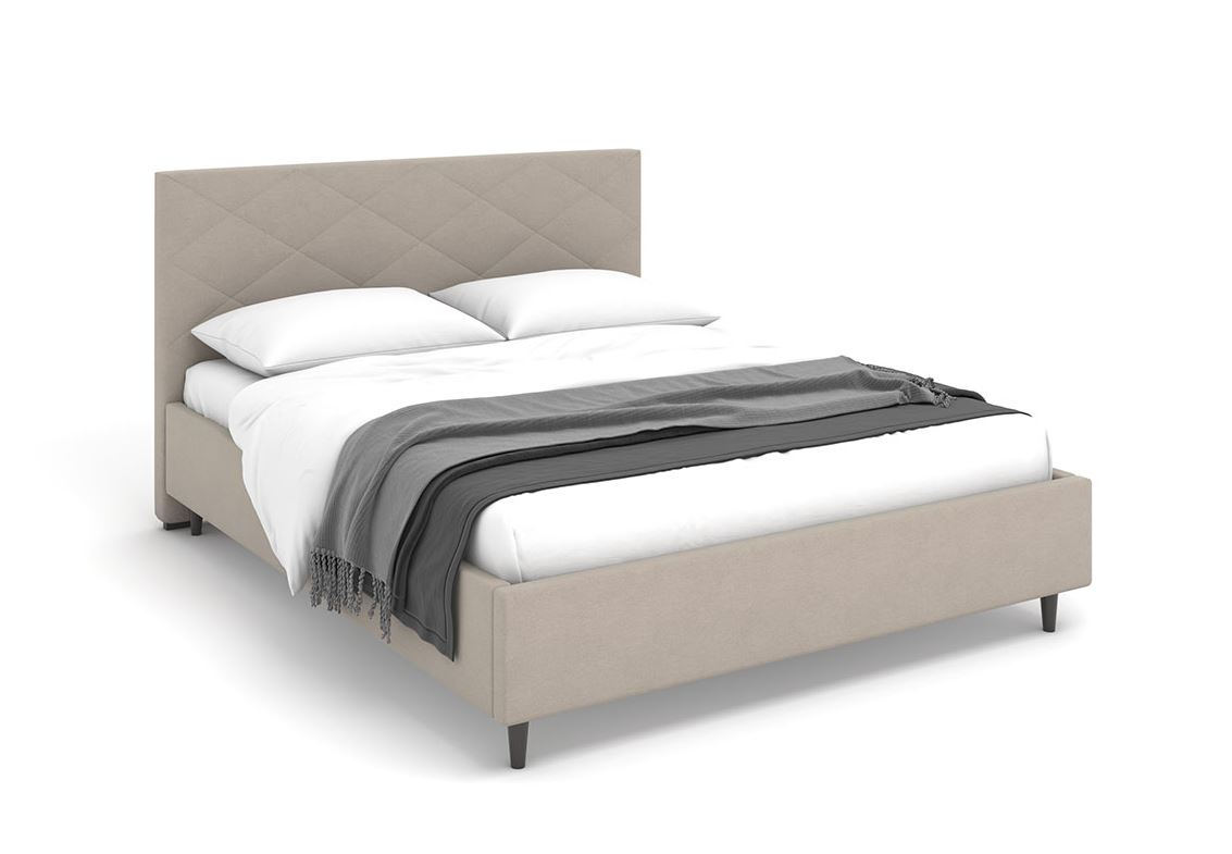 Кровать Аликанте Сканди (24) (с.м.160*200) (ТКФ), ЦП 250 Lounge 02, ВариантКроя1	