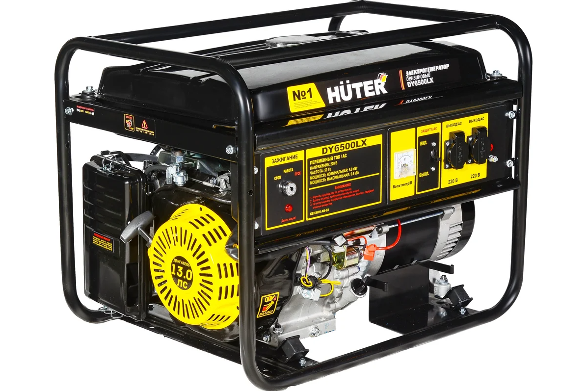 Электрогенератор DY6500LX-электростартер Huter