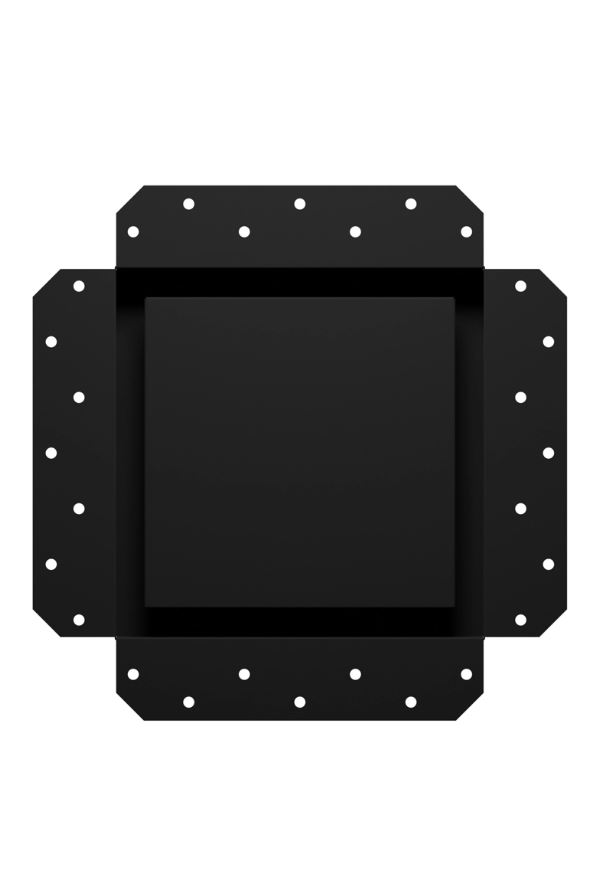 Решетка вентиляционная SGR 200х200 окраш.сталь Matt black ERA (8)