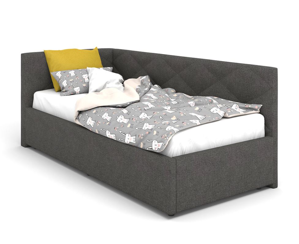 Кровать Эмили Bravo dark grey, ВариантКроя1, <Р>