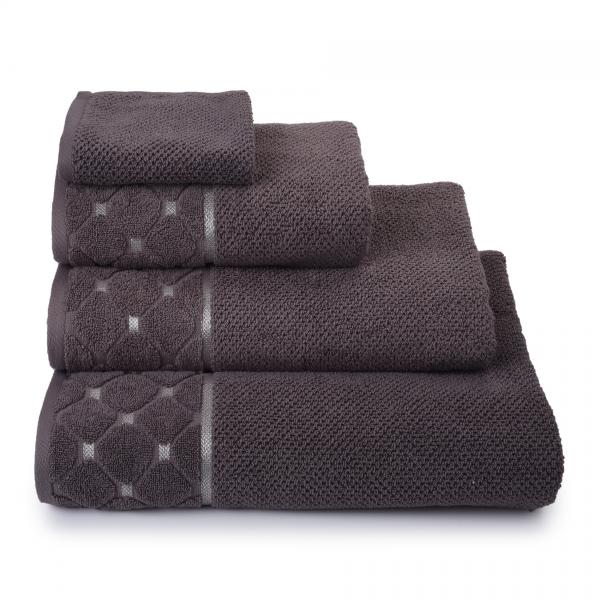 Полотенце махровое 50*100 см 100 % хлопок цв. 17-2601, коричн.