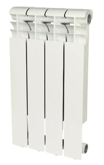 Радиатор алюминиевый Rommer Profi 500 4секц. (гл 80мм) (Вт 157)(_1_)