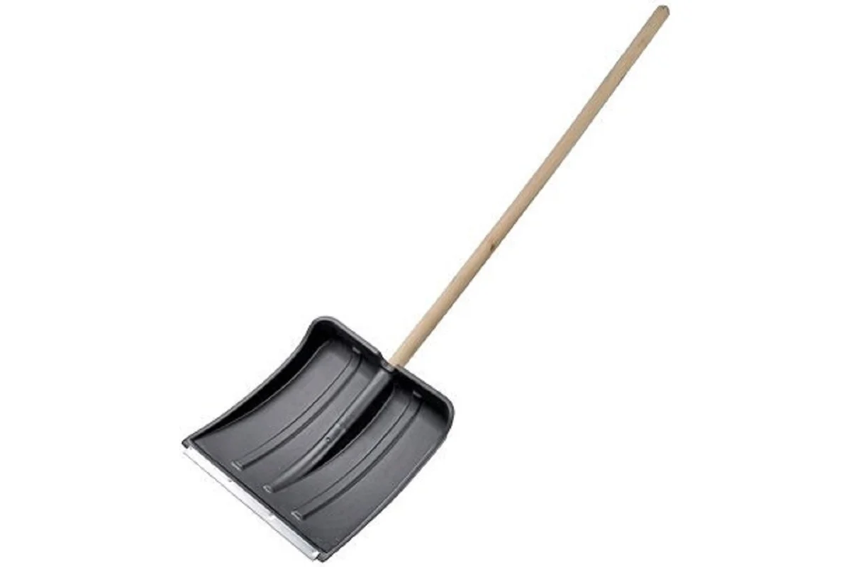 Лопата б/ч СНЕЖИНКА 380х365(380) оц.пл.d32 ЧЕРНАЯ
