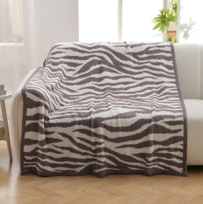 Плед Zebra 130*160 коричневый