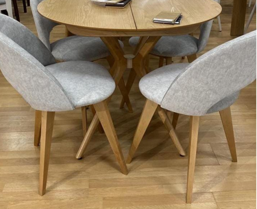 Стул Техас без поворотного механизма (Цвет Сетлый Орех, Ткань Эрика 8 Сильвер)