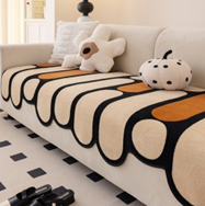 Дивандек Алиса, бежево-черный 90*210 см