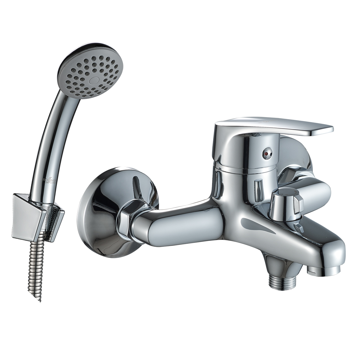 Смеситель Россинка для ванны D40-30 (40 мм) с коротким изливом, хром