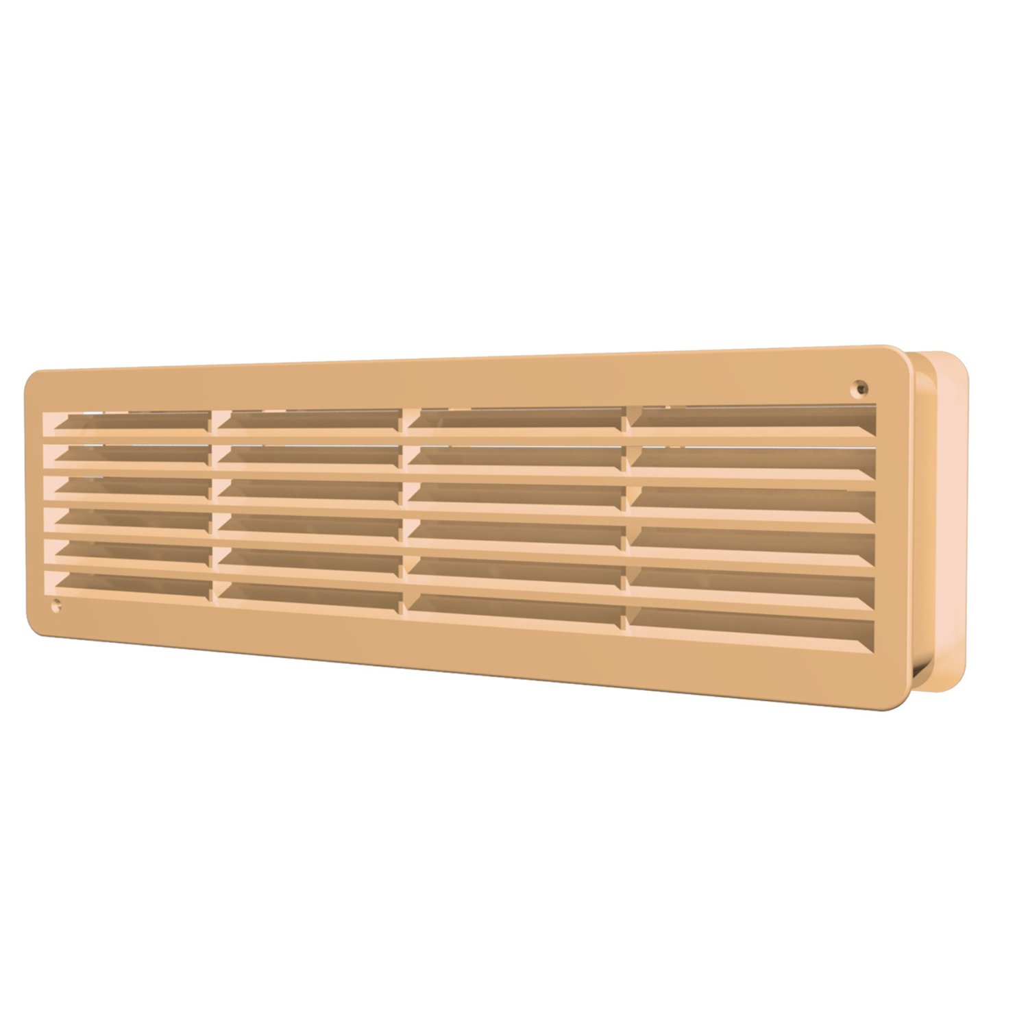 Решетка вентиляционная переточная полипропилен 450х131, беж (25)